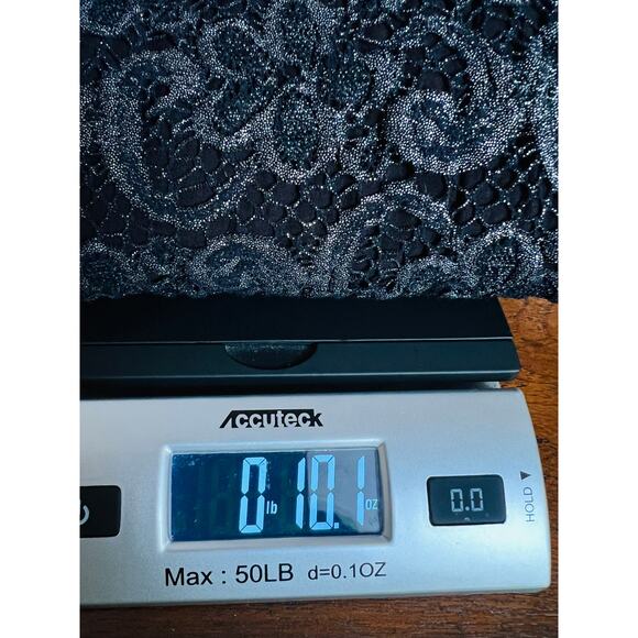 Nightcap Dixie Black and Metallic Silver Lace Sleeveless Knee High Dress Size 4 - Picture 12 of 12